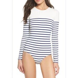 Solid & Striped Size XS The Margot Body Sleeved Rash Guard One Piece Swimsuit